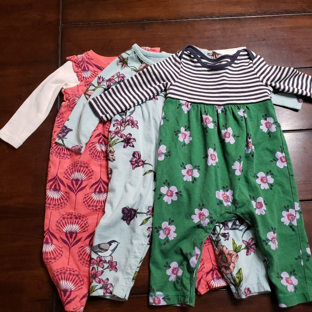 Tea Collection Rompers 3-6 month